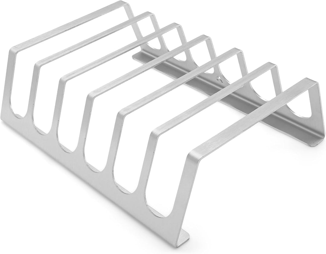 Edelstahl Rippchenhalter | RibRack - für 6 rundum knusprige Spareribs vom Grill &amp; Backofen Rippchen-