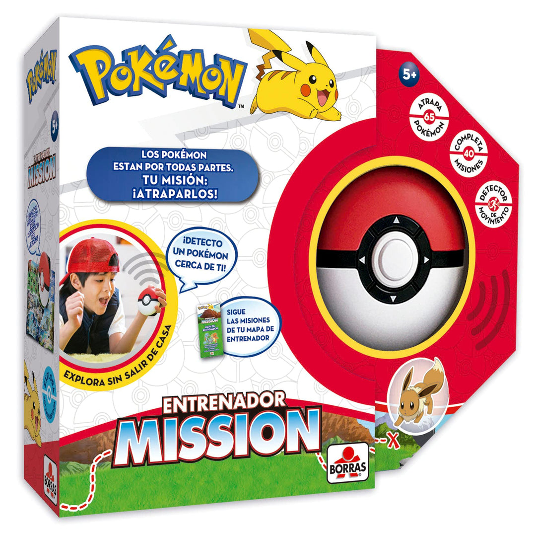 BORRAS - Interaktives Brettspiel Pokemon Mission. Werde ein Pokémon-Trainer und fange sie alle. Lern