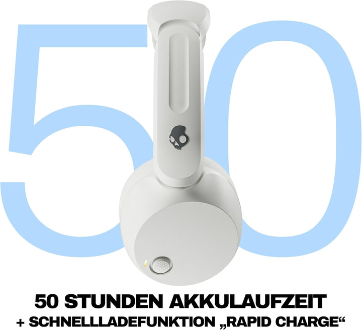 Skullcandy Icon 180 Wireless On-Ear Bluetooth Headphones, Up to 50 Hours Battery, Lightweight and Tr