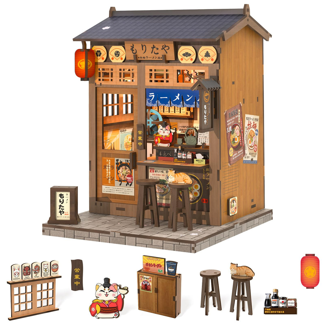 Fsolis Book Nook Japan, Booknook Puppenhaus Modell für Jugendliche ab 14 Jahren - Dekoratives Bücher