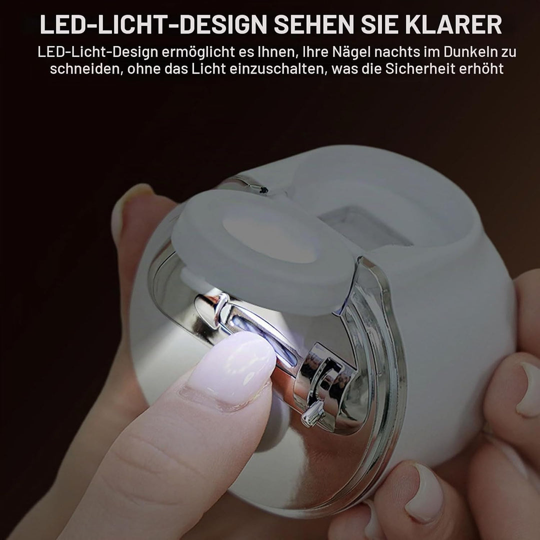 Nagelfräser, Elektrischer Nagelknipser 2 in 1 Polieren Automatisch Nagelschleifer Elektrisch, Elektr