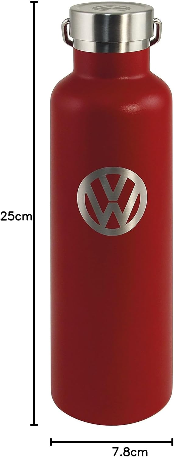 BRISA VW Collection - Original Volkswagen Isolierte Doppelwandige Vakuum Edelstahl Thermos-Flasche (
