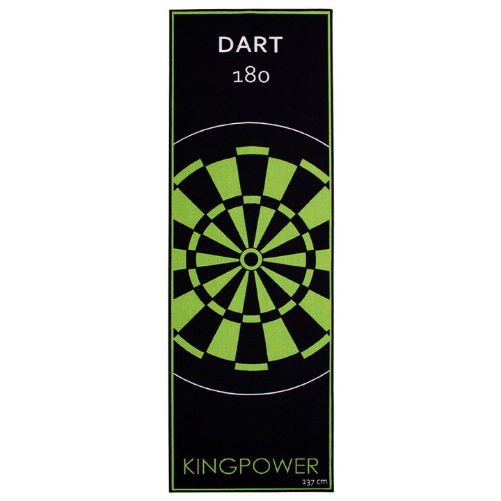 Kingpower Dartteppich mit Abwurflinie, Dart Zubehör mit Motiv, Dartmatte mit Oche, pflegeleichter Te