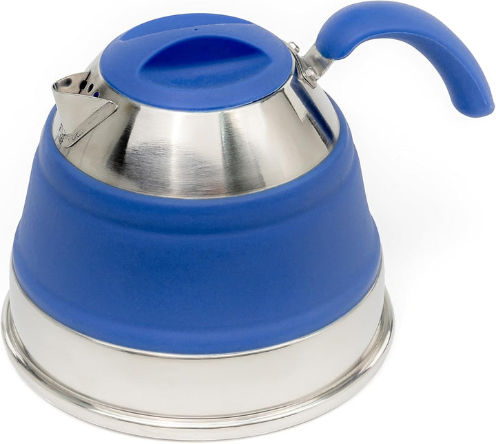 SAMMART Zusammenklappbarer 1,5-Liter-Wasserkocher aus Silikon – Camping-Wassertopf, Reisewasserkoche