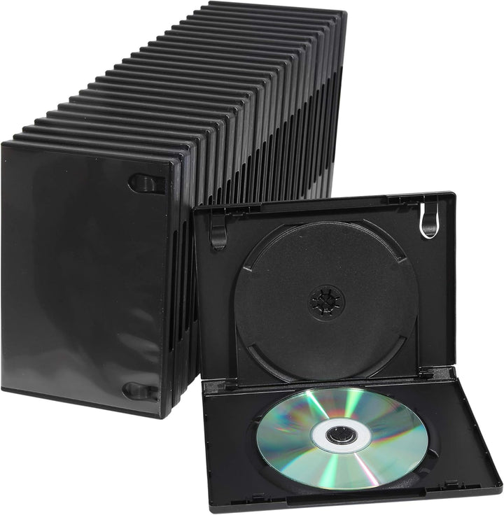 Amaray DVD-Doppelhülle Rücken 15mm passend für CDs und Blu-Rays Folie für Cover Einschub für Booklet