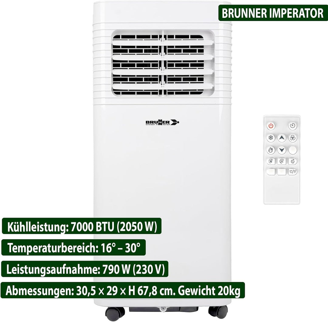 BRUNNER IMPERATOR leistungsstarkes tragbares Klimasystem Reisemobile Vans passend Mercedes Sprinter