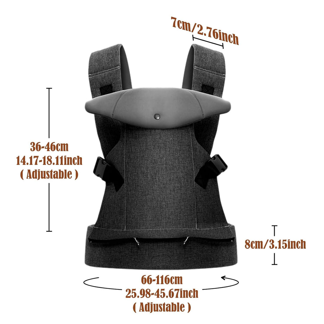 IULONEE Babytrage für Neugeborene Ergonomische Baby Carrier mit abnehmbarem Lätzchen Vorne nach hint