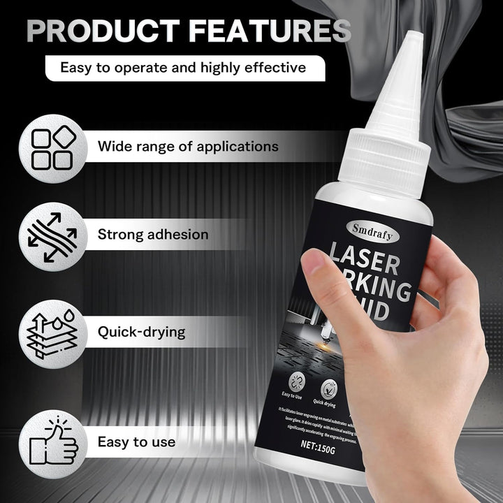 150ml Lasermarkierungsflüssigkeit, Laser Marking Fluid, Laser Markierungsspray, Lasergravur Spray, G