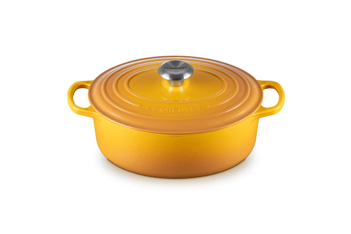 Le Creuset Signature Gusseisen-Bräter mit Deckel, Ø 27 cm, Oval, Für alle Herdarten und Induktion ge