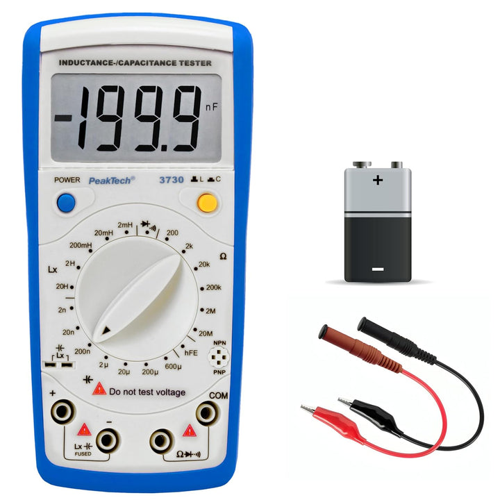 PeakTech LCR-Messgerät, max. 200 µF / 20 H / 20Mohm, 1 Stück, P 3730, Blau Weiss