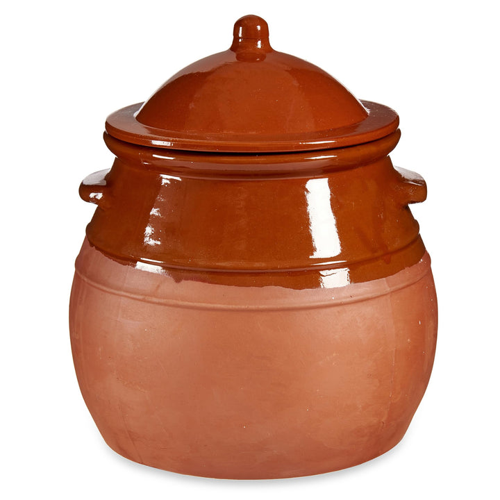 Tontopf mit Deckel - Stewpot Eintopf - Schmortopf Antike - Tongeschirrr Mittelalter - Wikinger - Top