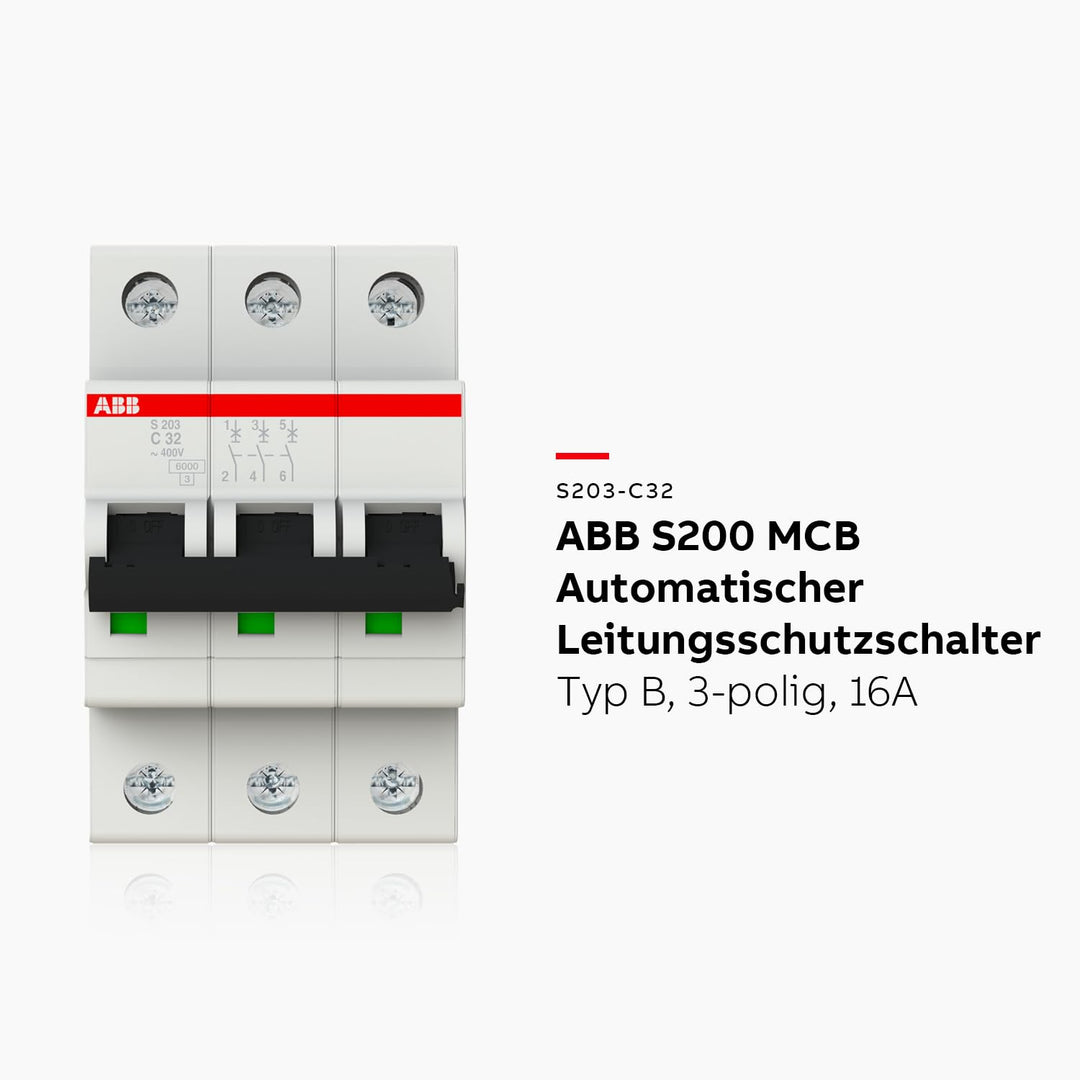 ABB S203-C32 Sicherungsautomat 32A Single, Single