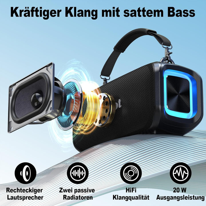 Tragbarer Karaoke-Lautsprecher für Erwachsene, kompakte Gesangsmaschine mit kabellosem Mikrofon, Blu