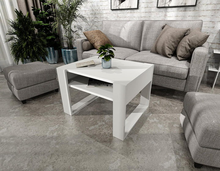 möbelkap Couchtisch 65×53.6 cm – Wohnzimmertisch aus Holzwerkstoff, Stabiler & moderner Kaffeetisch