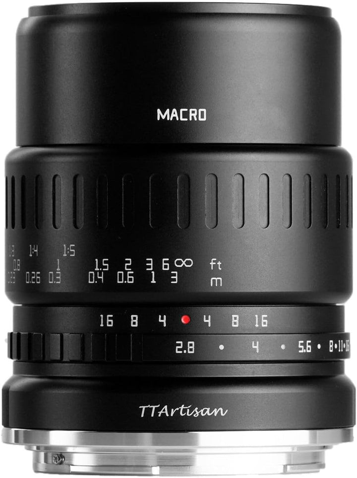 TT Artisan 40mm F2.8 Makro APS-C Objektiv Anschluss MFT Mount Black Manueller Fokus für spiegellose