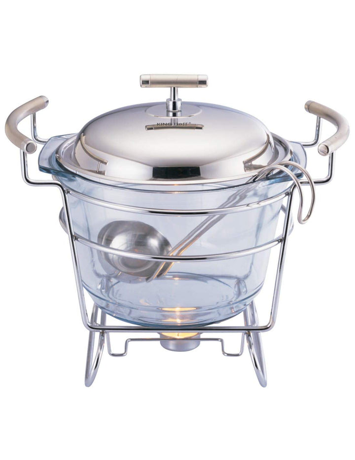 Speisewärmer Suppewärmer mit Glaseinsatz 4.0L Warmhaltebehälter (Modell 2), Modell 2