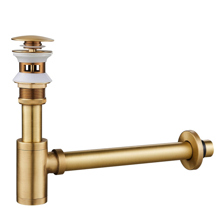 Siphon Universal für Waschbecken &amp; Waschtisch, KEOKBON Syphon &amp; Pop up Ventil Ablaufgarnitur mit Übe