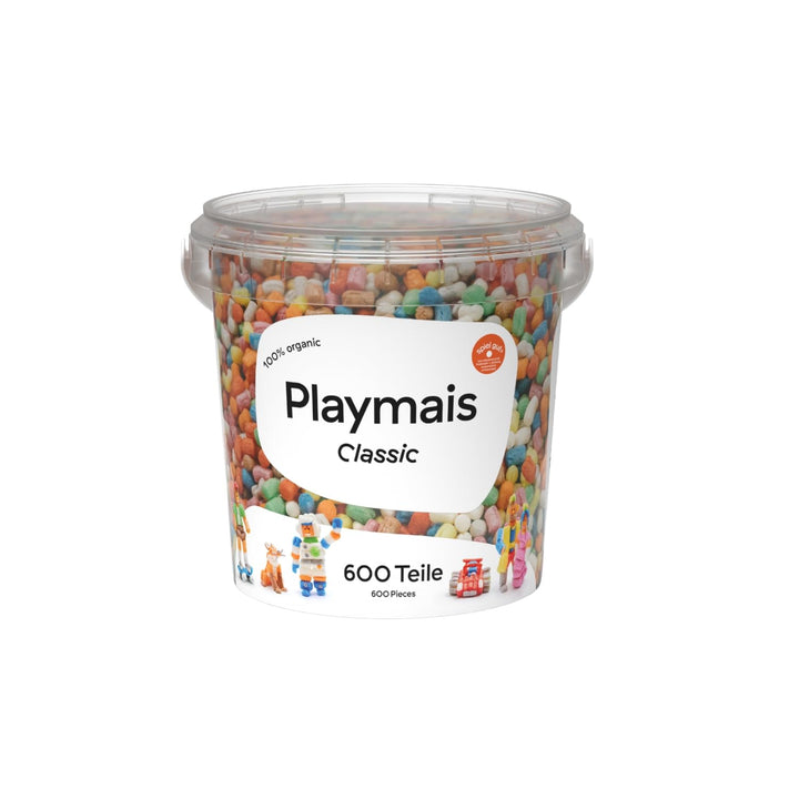 Playmais Classic 600 Teile | Bastelset | natürliches Spielzeug | inkl. Schwämmchen & Bastelmesser |