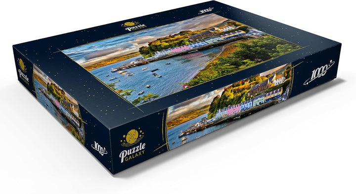 Blick auf Portree vor Sonnenuntergang, Isle of Skye, Schottland - Premium 1000 Teile Puzzle - MyPuzz