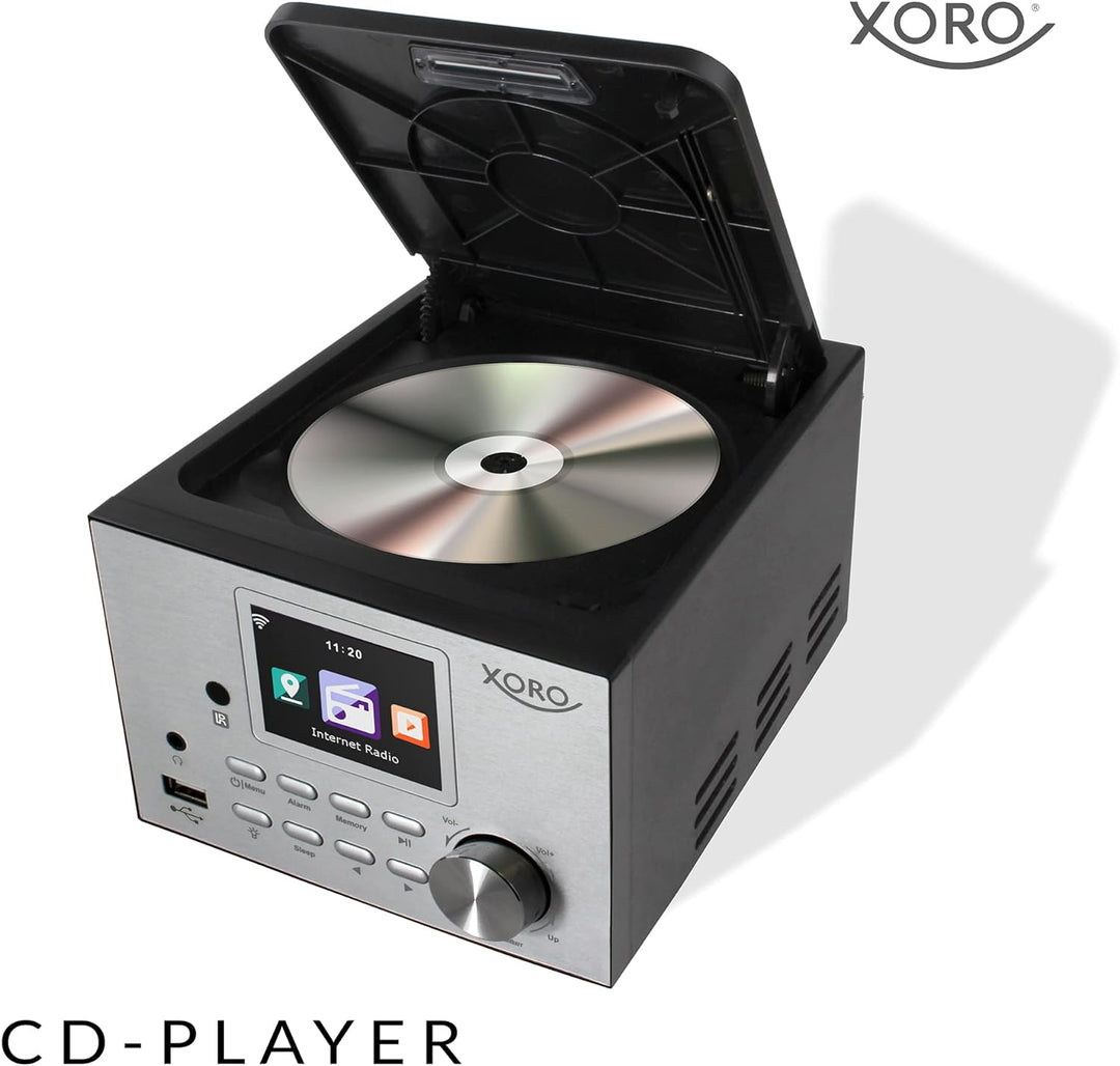 XORO HMT 500 PRO - Mikro Stereoanlage (Internet-/DAB+/UKW-Radio, CD Player, Bluetooth, USB Mediaplay