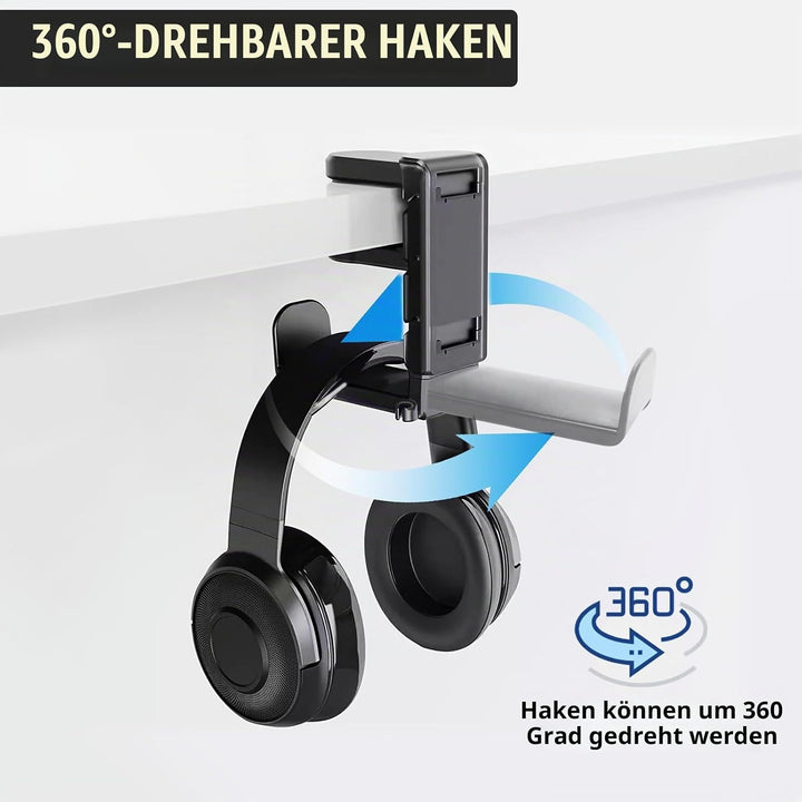 Headset Und Controller Halterung, Controller Halter With Griffhalter Kabelhalte 360° Drehbarer Gamin
