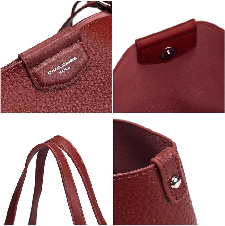 David Jones - Handtasche für Damen – Einkaufstasche aus weichem Kunstleder – Tasche für den Unterric
