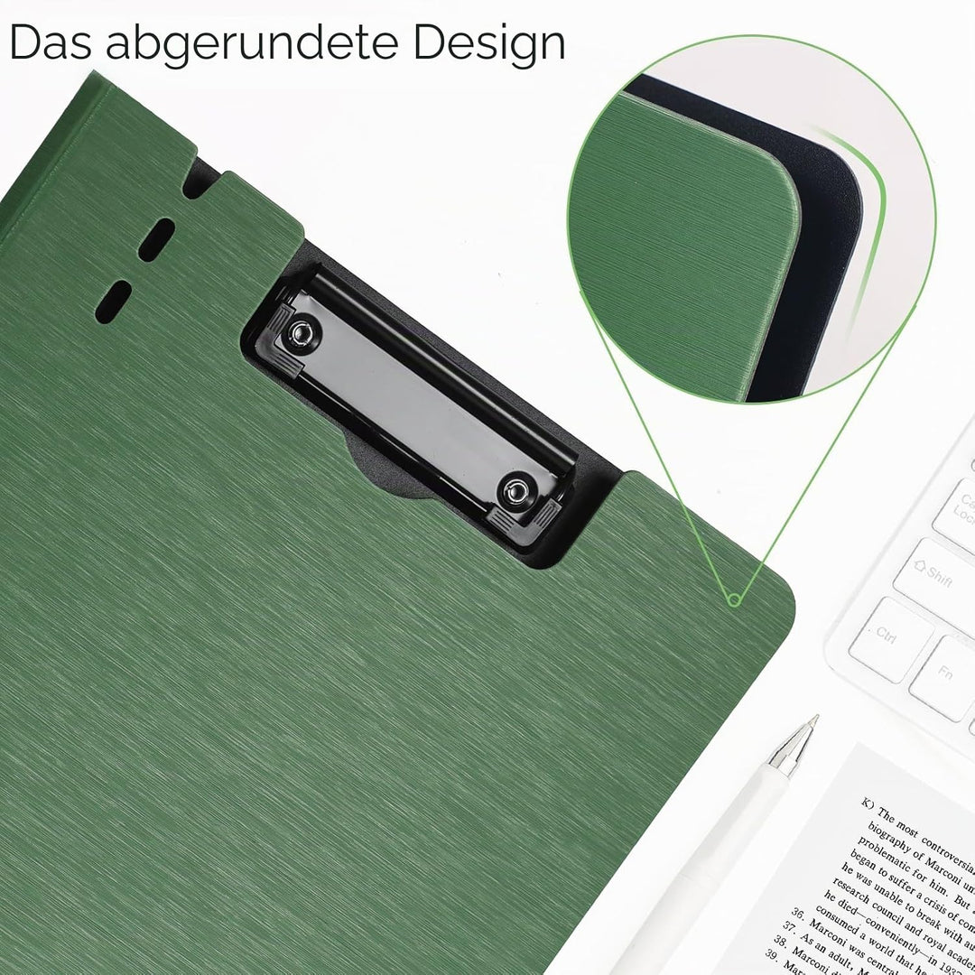 Klemmbrett Ordner,Faltbare A4-Klemmbretter mit Tasche,10 Stück Klemmbretter,Dokumente und Schule,Bür