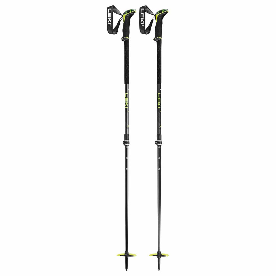 LEKI Sherpa FX Carbon Strong Skistöcke 150 black-neonyellow-dk anthracite, 150 black-neonyellow-dk a