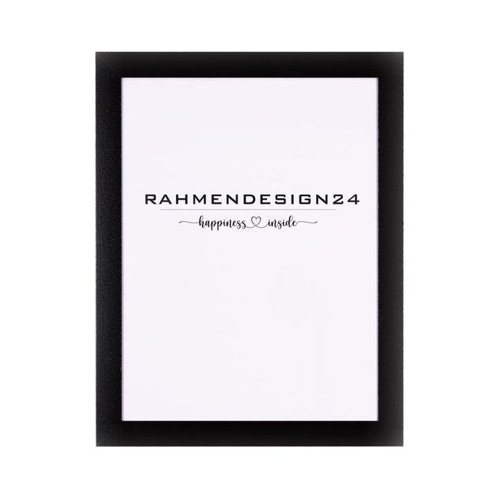 Rahmendesign24 Bilderrahmen London 50x50 Schwarz (hochglanz) Fotorahmen, Wechselrahmen, Posterrahmen