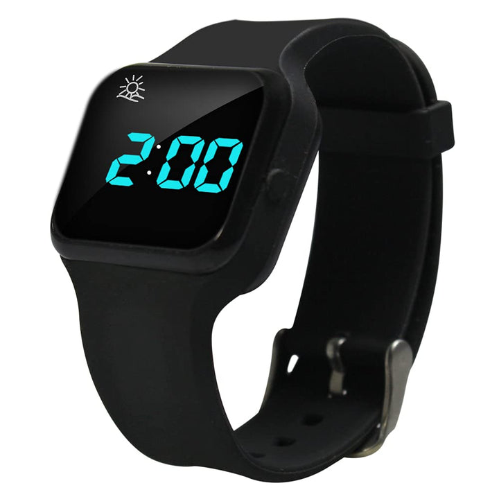 Black Pivotell Vibratime Junior Erinnerungsuhr – mit bis zu 16 täglichen Alarmen, Modern