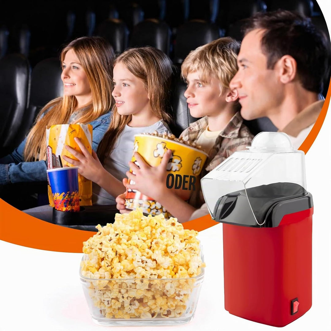 Popcornmaschine,1200W 220V Heissluft Popcorn Maker,Retro Popcorn Maker,Elektrische Popcorn Maschinen