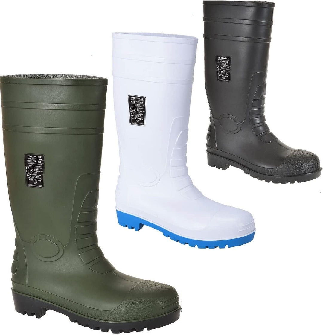 Portwest Total-Sicherheitsgummistiefel S5, Grösse: 44, Farbe: Grün, FW95GNR44 44 EU Grün, 44 EU Grün