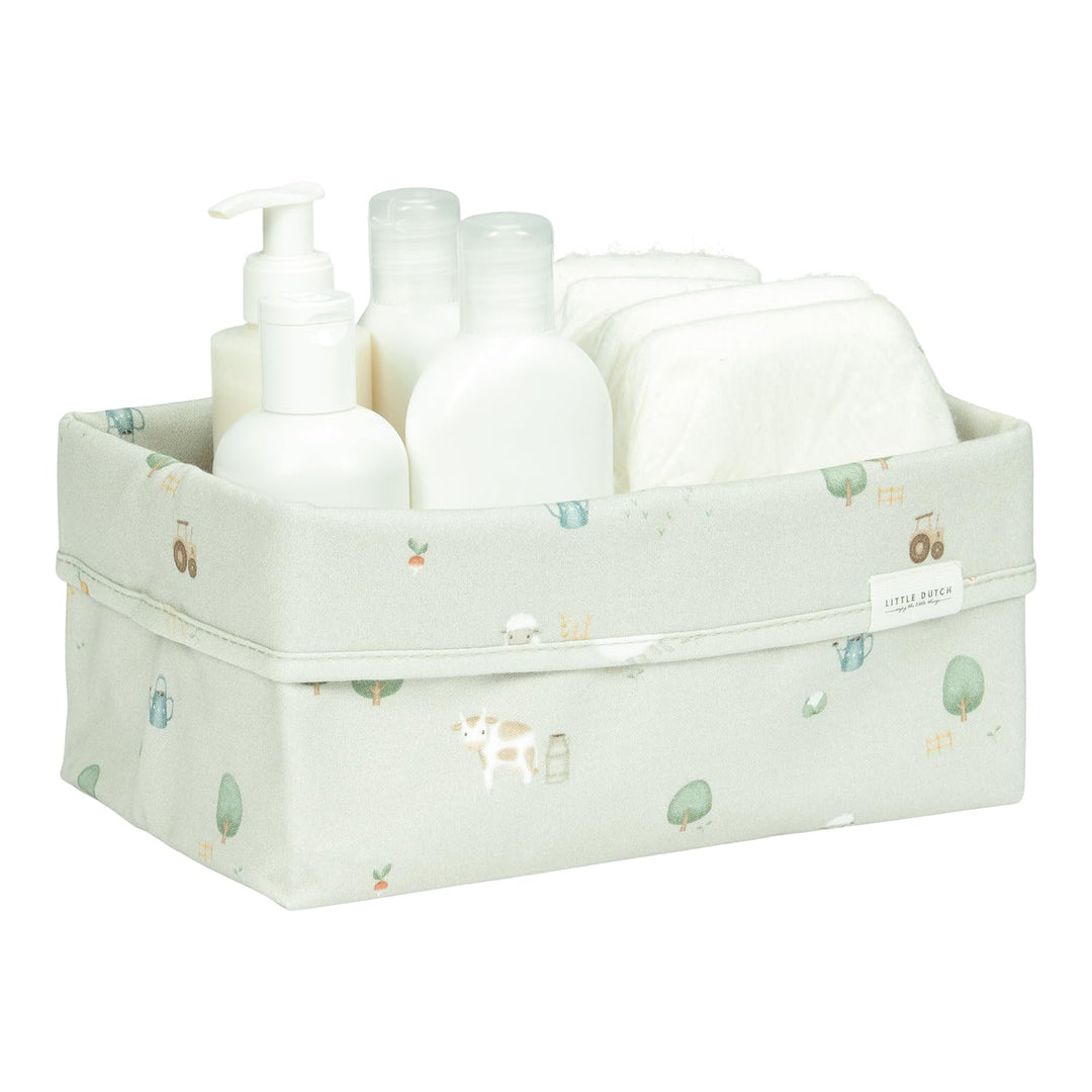 Little Dutch Wickeltischkörbchen Körbchen Korb Utensilo Organizer für den Wickeltisch Baby gross grü
