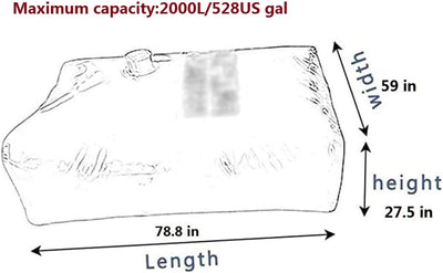 Wassertank-Beutel,Wasserbehälter,grosses Fassungsvermögen,Wassersack für Bewässerung Wassertank Koff