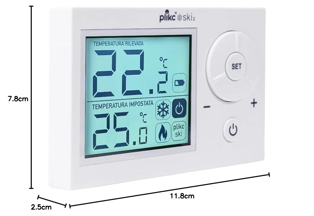 Digitales Raumthermostat SKI 2 (weiss), Weiss