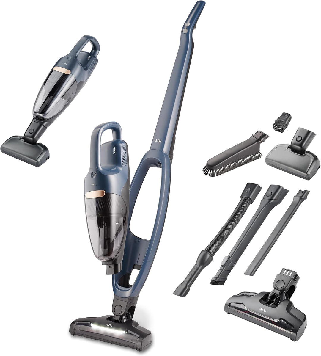 AEG QX7-1-I360 Akku Staubsauger kabellos / Staubsauger beutellos / leise / Handstaubsauger Akku / 50