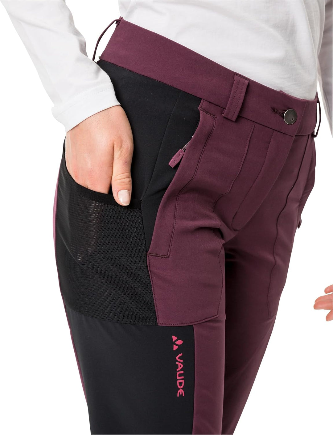 VAUDE Damen Hose Women's Elope Slim Fit Pants 42 Cassis, 42 Cassis