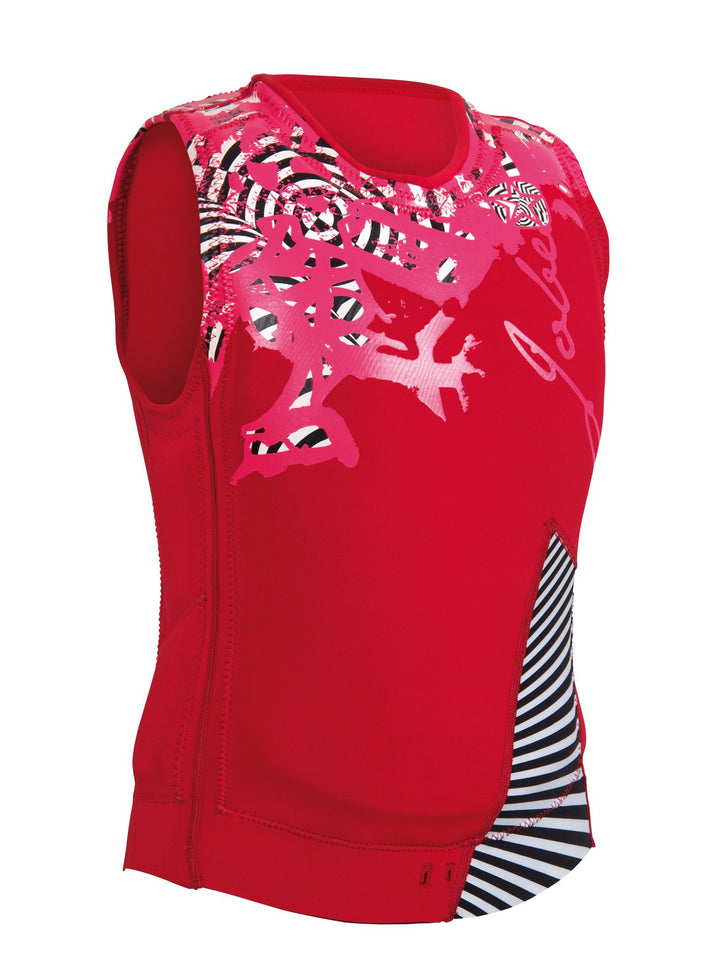 Jobe Quote Impact Shield Ladies red Schwimmweste Neoprenweste Wakeboardweste Prallweste, M