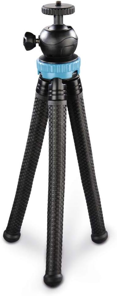 Hama Stativ Flexpro für Smartphone, GoPro und Fotokameras, 27 cm, Blau schwarz / blau, schwarz / bla