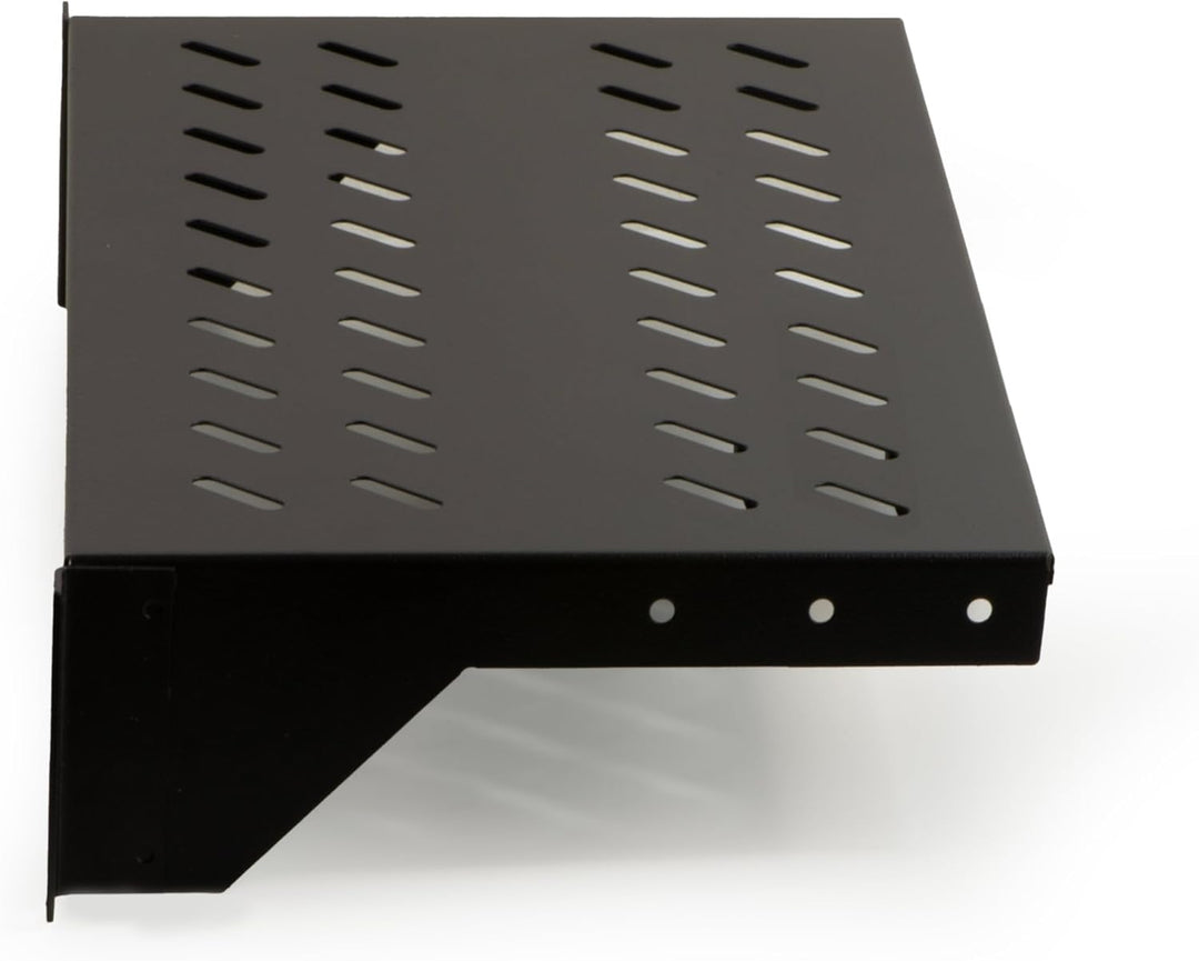 LINK Regal für Schrank 19 Zoll, 2 Einheiten Tiefe 250 mm (Universal) Farbe Schwarz