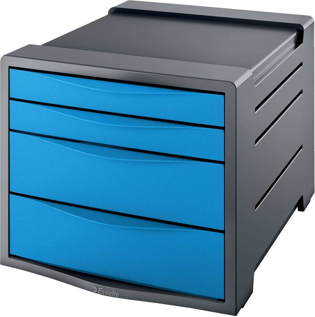Esselte Schubladenset 4 Schubladen, Blau, Vivida, 623961, Blau