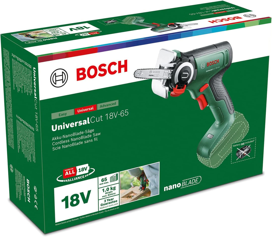 Bosch Home and Garden Bosch Akku-NanoBlade-Säge UniversalCut 18V-65 (schnelle Freihandschnitte in Ho