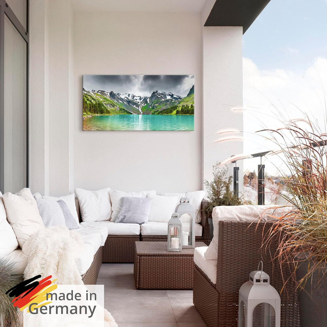 ARTland Wandbild Alu Verbundplatte für Innen & Outdoor Bild 60x30 cm Landschaften Berge Fotografie G