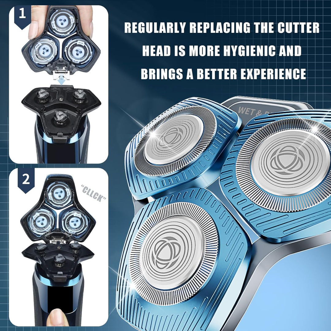 Rasierköpfe SH71/50 kompatibel mit Phil*is Rasierer Serie S5000 (S5XXX), S7000 (S7XXX), SH60/70 und