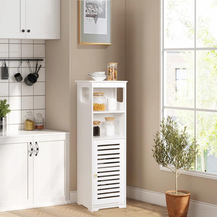 Wasserdichter Badezimmerschrank, weisser Boden, stehender Aufbewahrungsschrank, Heimaufbewahrung, Mö