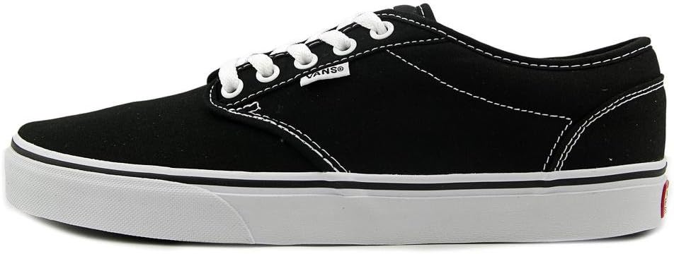 Vans Damen Atwood Low-Top 38 EU Schwarz Canvas Blk Wht 187, 38 EU Schwarz Canvas Blk Wht 187