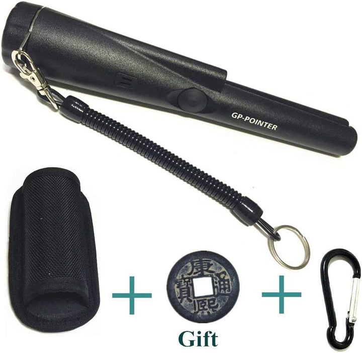 Hand Held Metal Detector Portable Gold Hunter GP-POINTER Black Gold Finder with LED light for Low Li