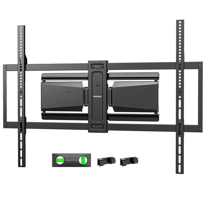 monTEK Hochbelastbare Ultra Slim TV Wandhalterung für 50-100 Zoll Fernseher bis zu 85kg, Schwenk &amp; N