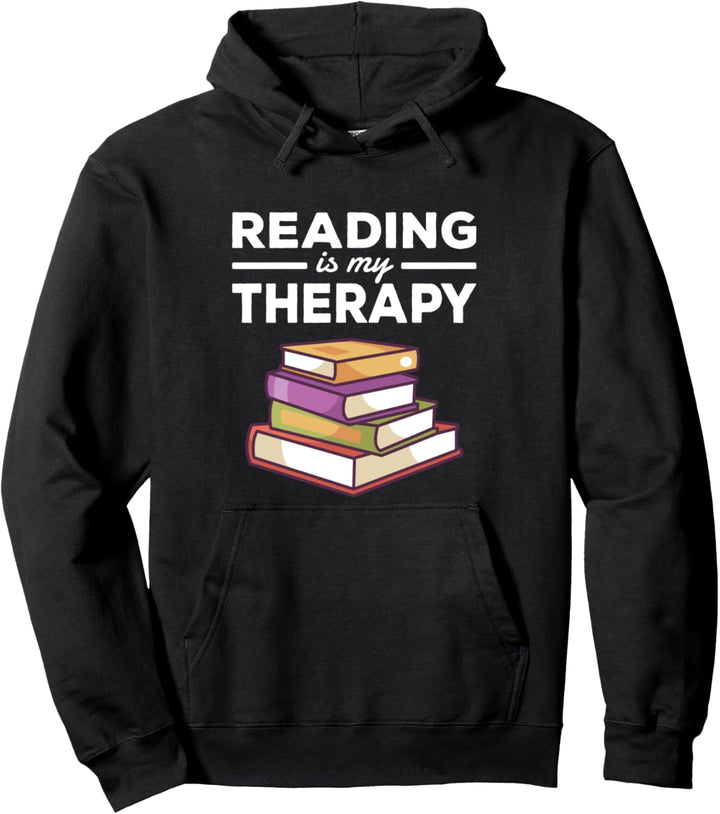 Reading Is My Therapy Zitate Bücher Lesen Sprüche Pullover Hoodie