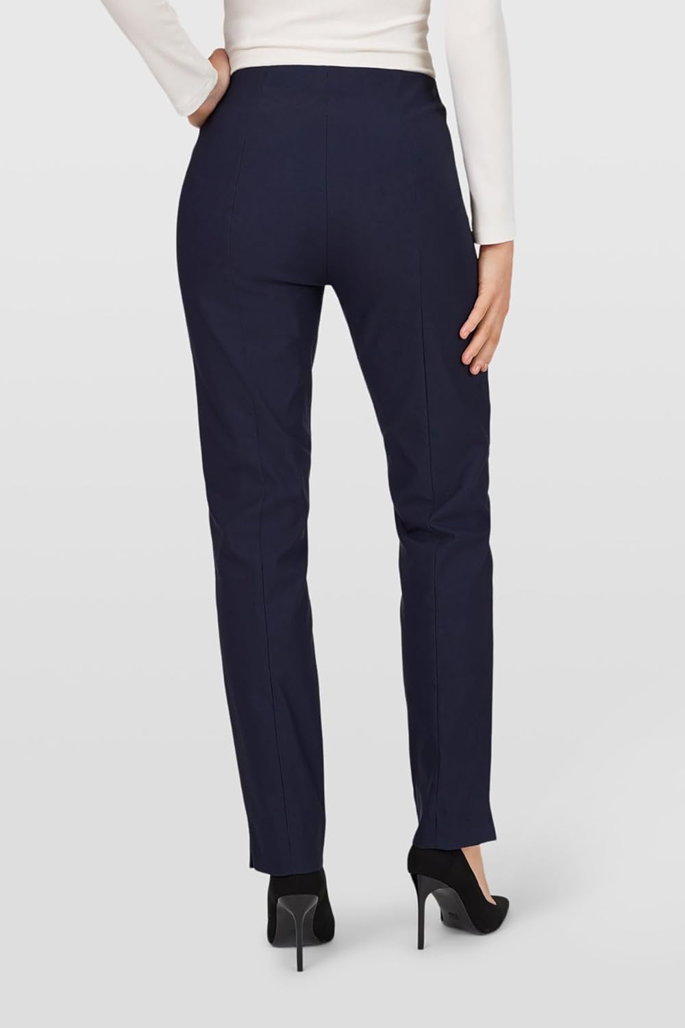 Robell Style Marie - Stoffhose Damen high Waist - Damenhose Power Stretch - Bengaline Stoff Hose mit